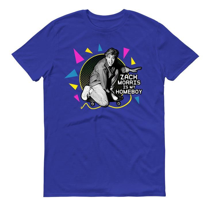 Saved By The Bell Zack Morris is my Homeboy Men's Short Sleeve T-Shirt