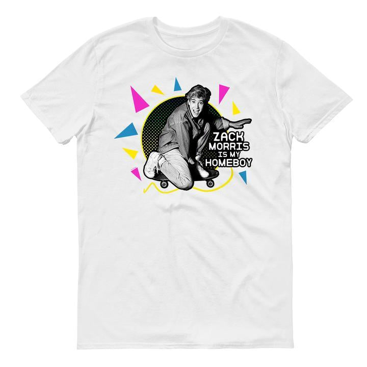 Saved By The Bell Zack Morris is my Homeboy Men's Short Sleeve T-Shirt