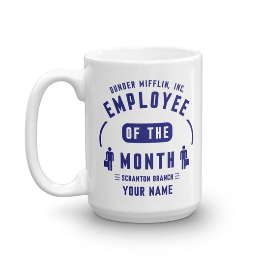 The Office Personalized Employee of the Month 15oz White Mug