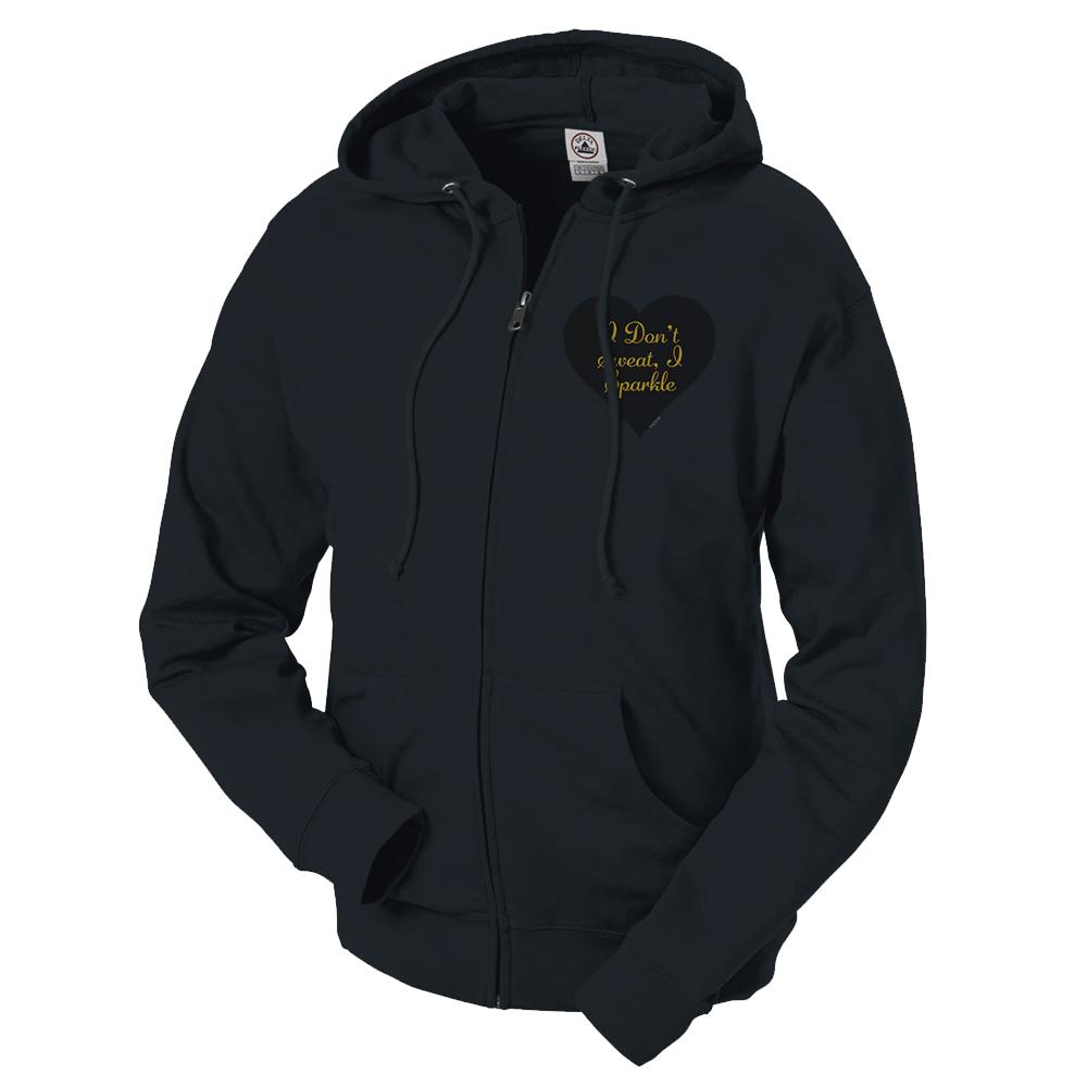 Unbreakable Kimmy Schmidt I Don't Sweat I Sparkle Zip Up Sweatshirt