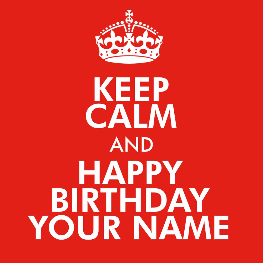 Great News Keep Calm and Happy Birthday Personalized 15oz Mug