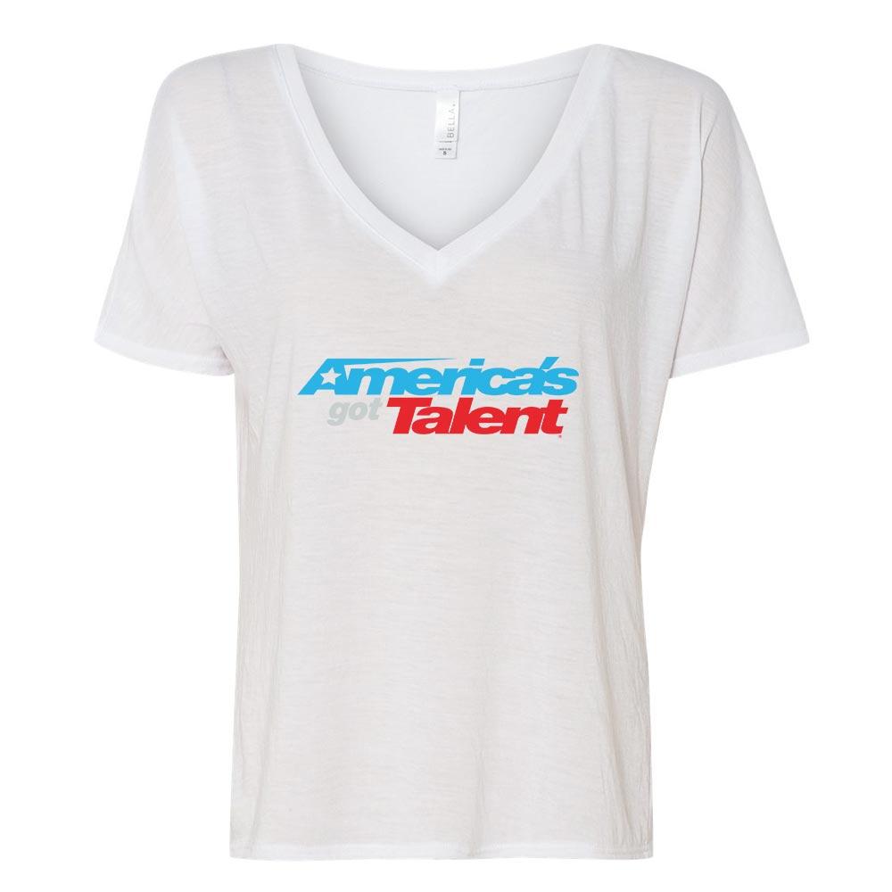 America's Got Talent Logo Women's Relaxed V-Neck T-Shirt