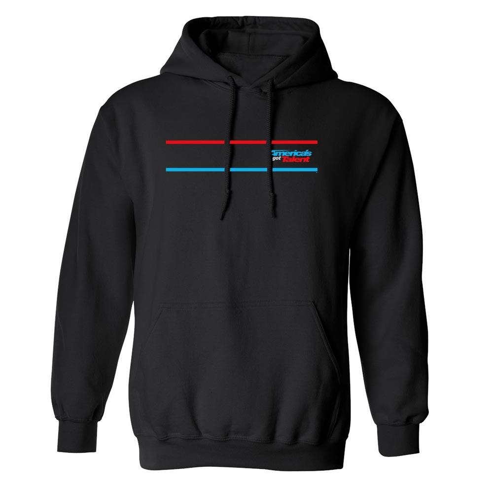 America's Got Talent Striped Fleece Hooded Sweatshirt