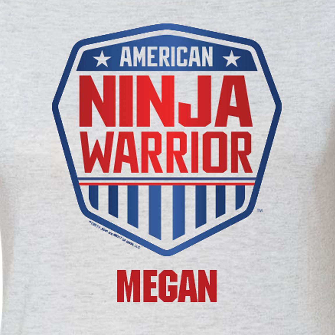 Personalized American Ninja Warrior Women's Tri-Blend T-Shirt
