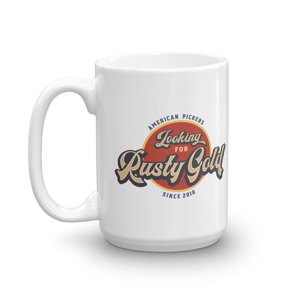 American Pickers Looking for Rusty Gold White Mug