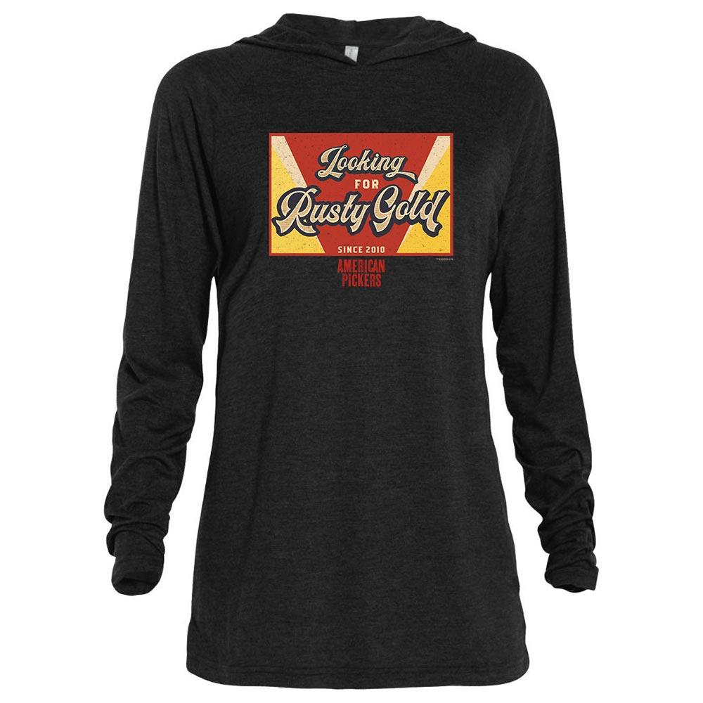 American Pickers Looking for Rusty Gold Tri-Blend Raglan Hoodie