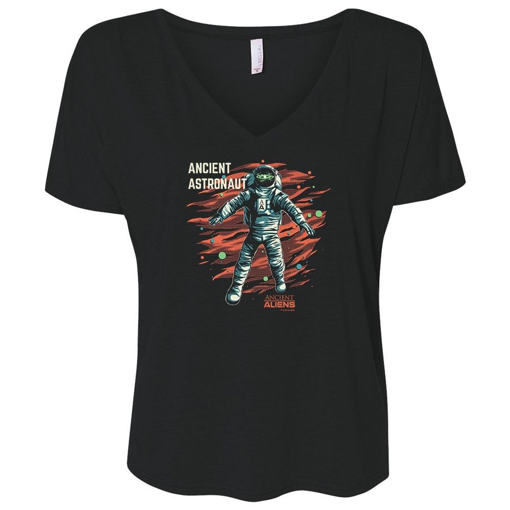 Ancient Aliens Astronaut Women's Relaxed V-Neck T-Shirt