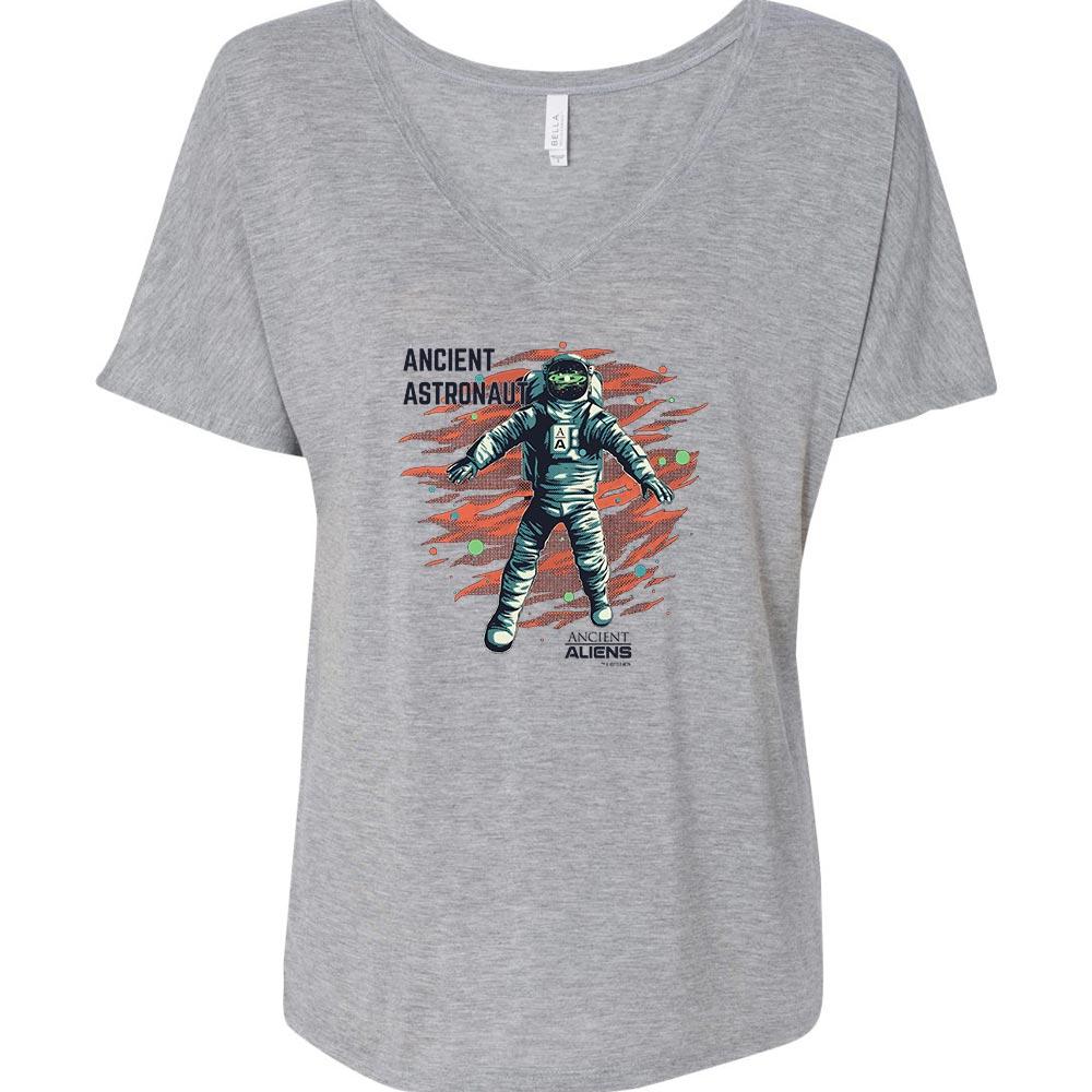 Ancient Aliens Astronaut Women's Relaxed V-Neck T-Shirt