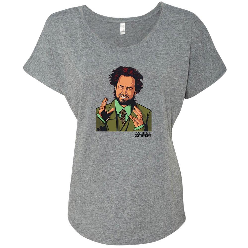 Ancient Aliens Giorgio Women's Tri-Blend Dolman T-Shirt