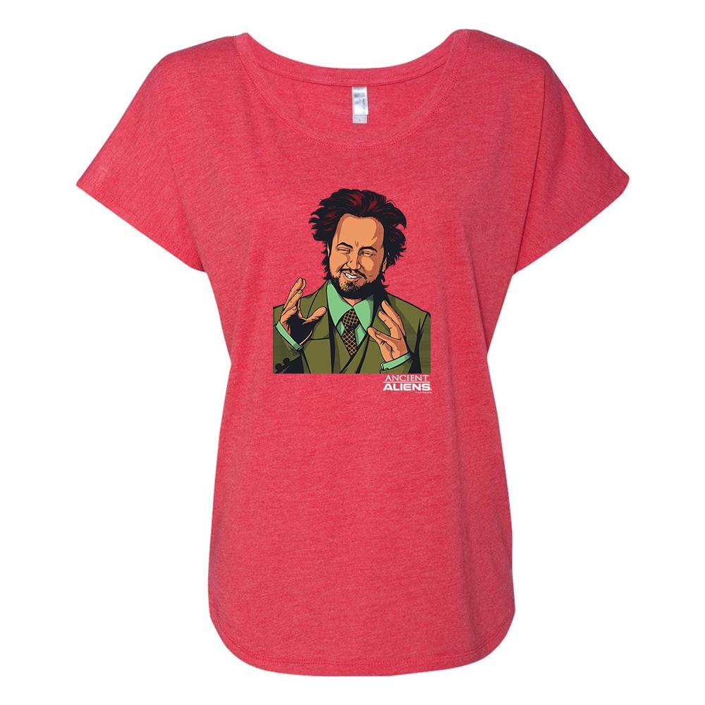 Ancient Aliens Giorgio Women's Tri-Blend Dolman T-Shirt
