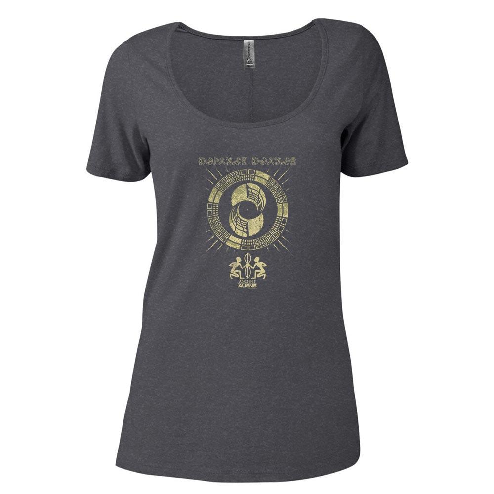 Ancient Aliens Glyphs Women's Relaxed Scoop Neck T-Shirt