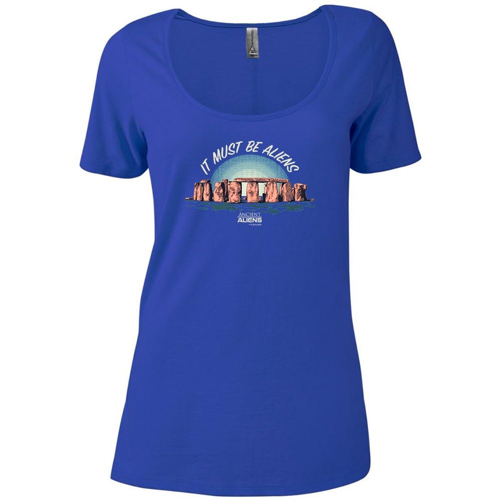 Ancient Aliens It Must Be Aliens Women's Relaxed Scoop Neck T-Shirt