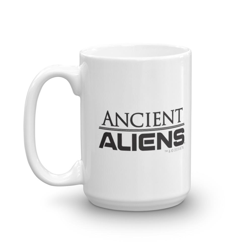 Ancient Aliens Symbol Logo White Mug