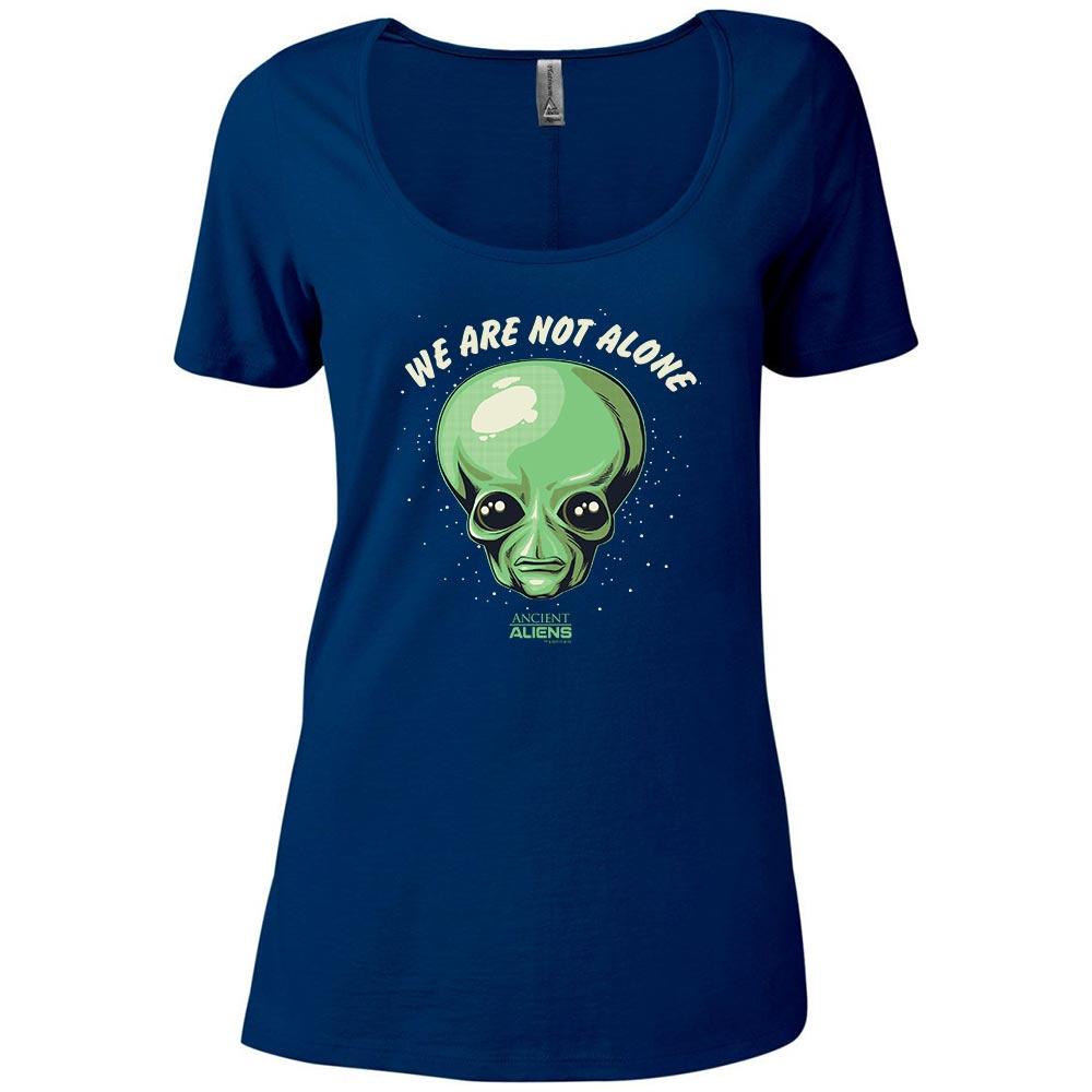 Ancient Aliens We are Not Alone Women's Relaxed Scoop Neck T-Shirt