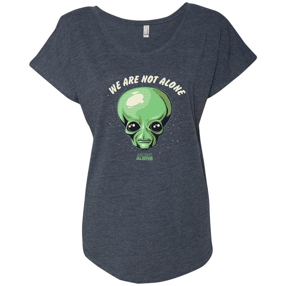Ancient Aliens We are Not Alone Women's Tri-Blend Dolman T-Shirt
