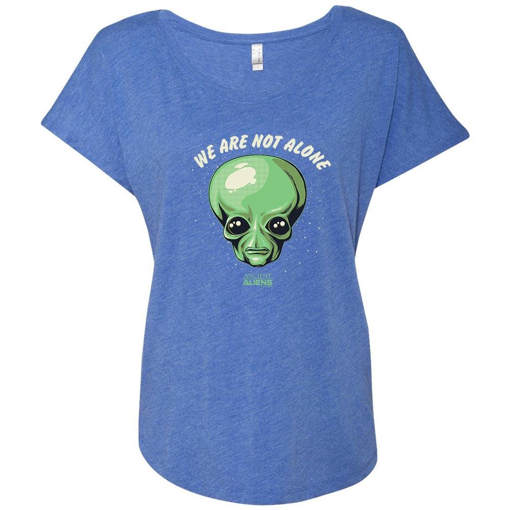 Ancient Aliens We are Not Alone Women's Tri-Blend Dolman T-Shirt