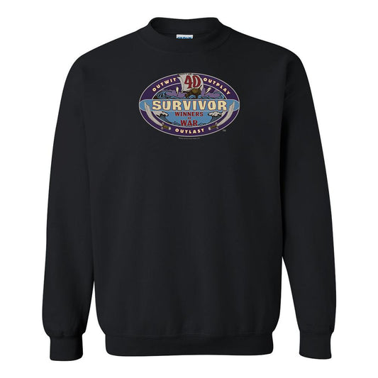 Survivor Season 40 Winners at War Logo Fleece Crewneck Sweatshirt
