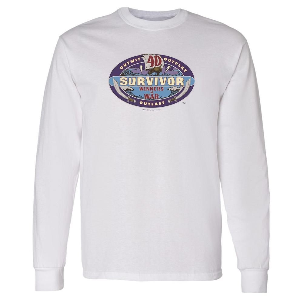 Survivor Season 40 Winners at War Logo Adult Long Sleeve T-Shirt