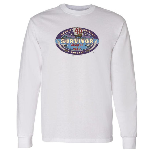 Survivor Season 40 Winners at War Logo Adult Long Sleeve T-Shirt