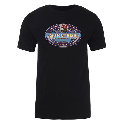 Survivor Season 40 Winners at War Logo Adult Short Sleeve T-Shirt