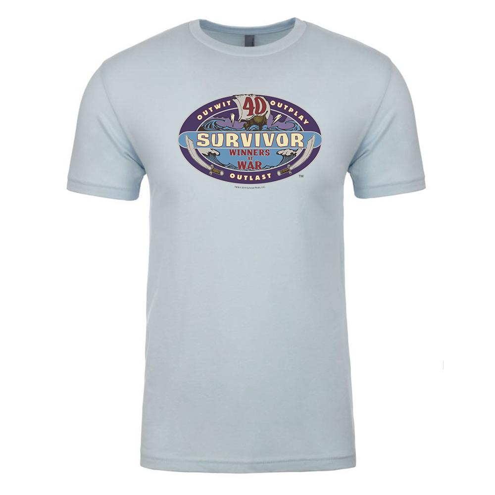 Survivor Season 40 Winners at War Logo Adult Short Sleeve T-Shirt | Official CBS Entertainment Store