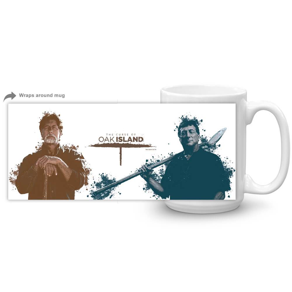 The Curse of Oak Island Rick and Marty White Mug