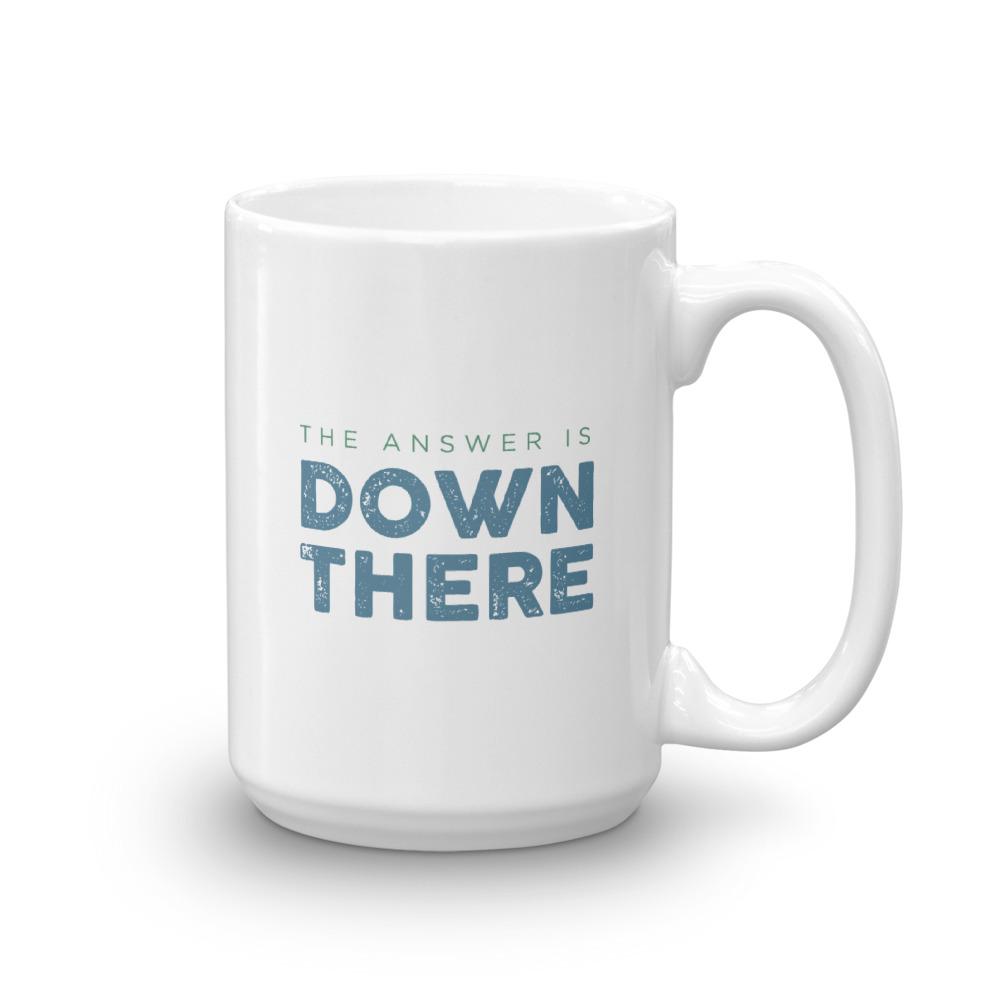 The Curse of Oak Island Down There White Mug