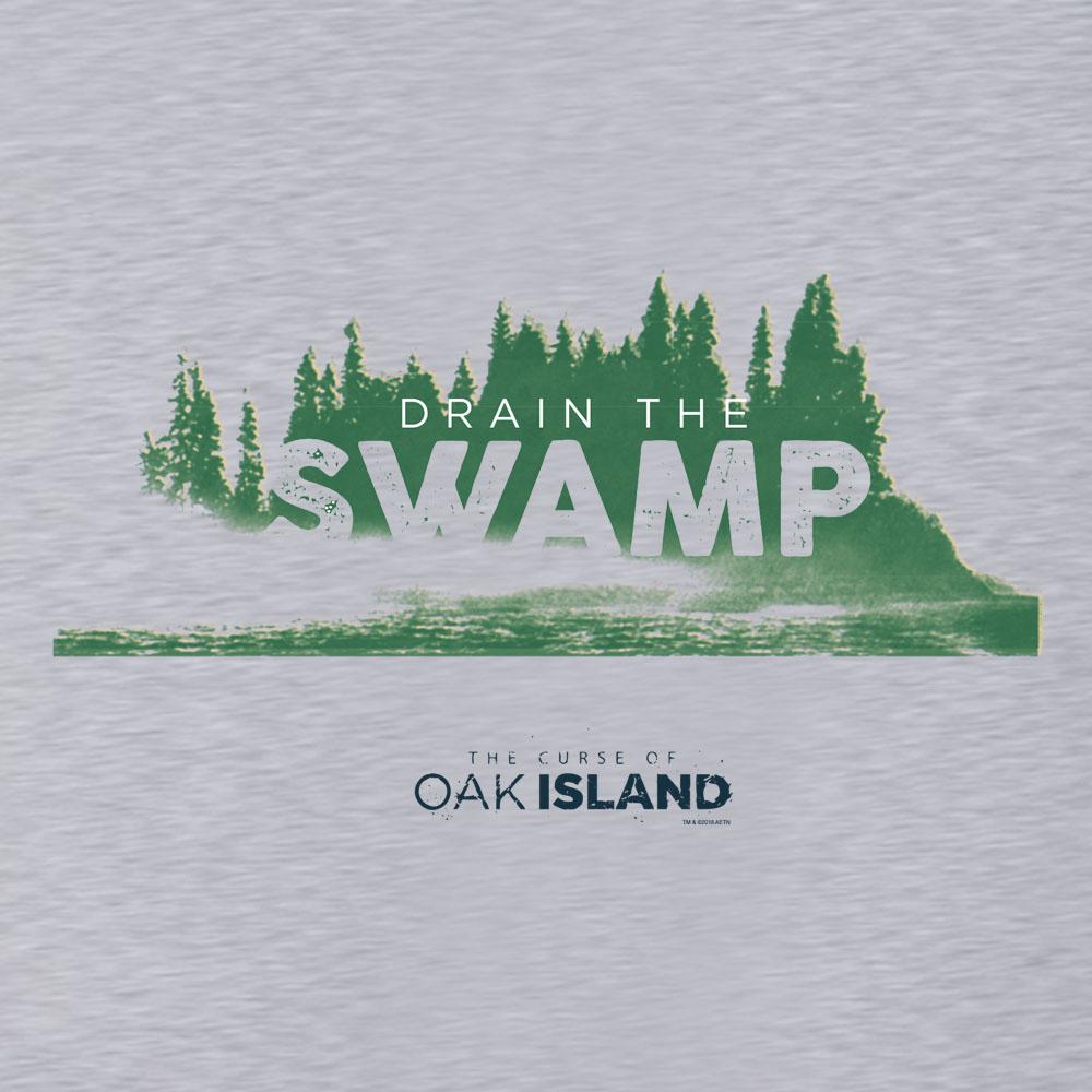 The Curse of Oak Island Drain the Swamp Tri-blend Raglan Hoodie
