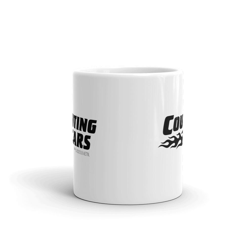 Counting Cars Logo White Mug
