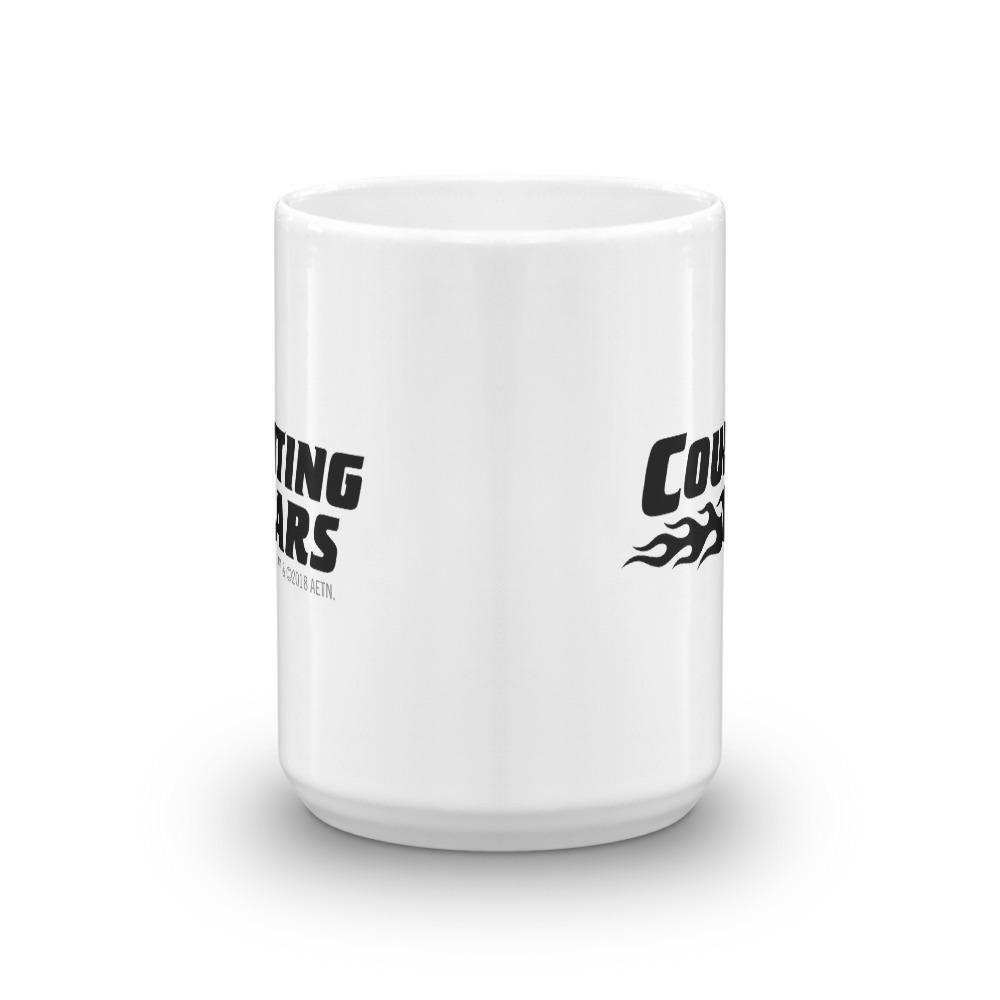 Counting Cars Logo White Mug
