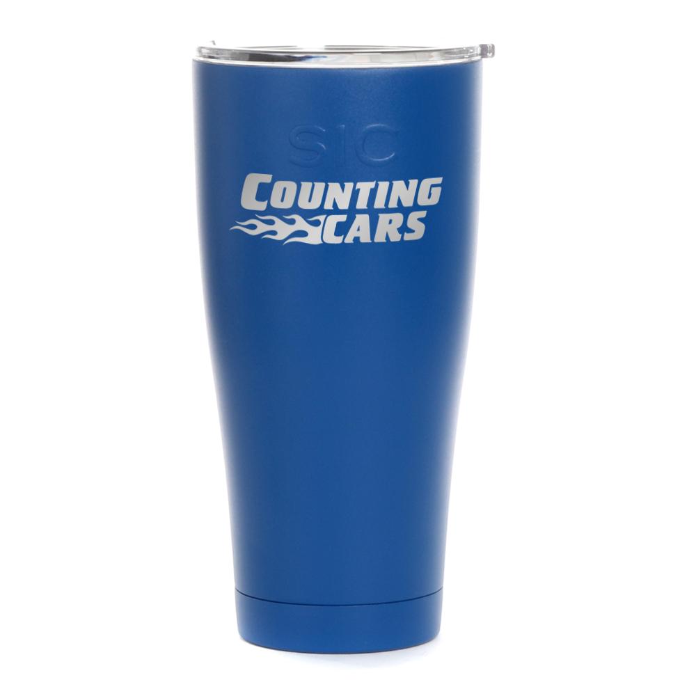 Counting Cars Logo Laser Engraved SIC Tumbler