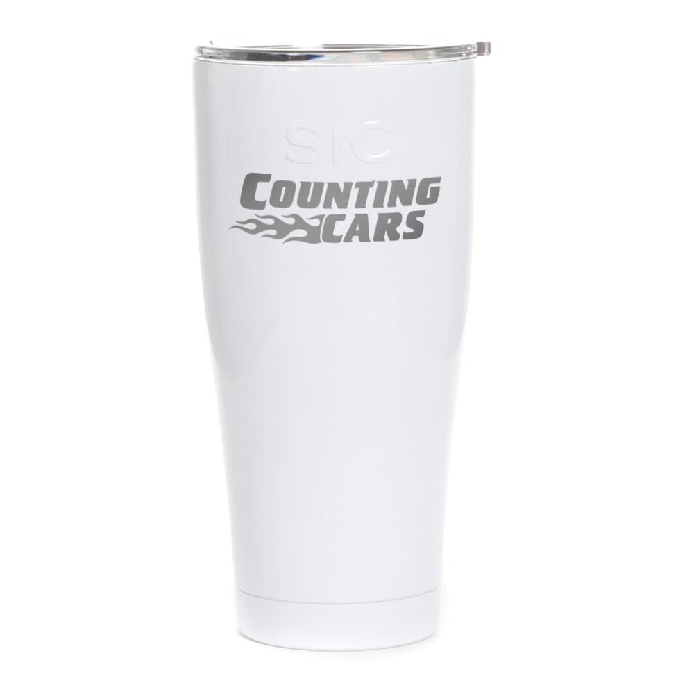 Counting Cars Logo Laser Engraved SIC Tumbler