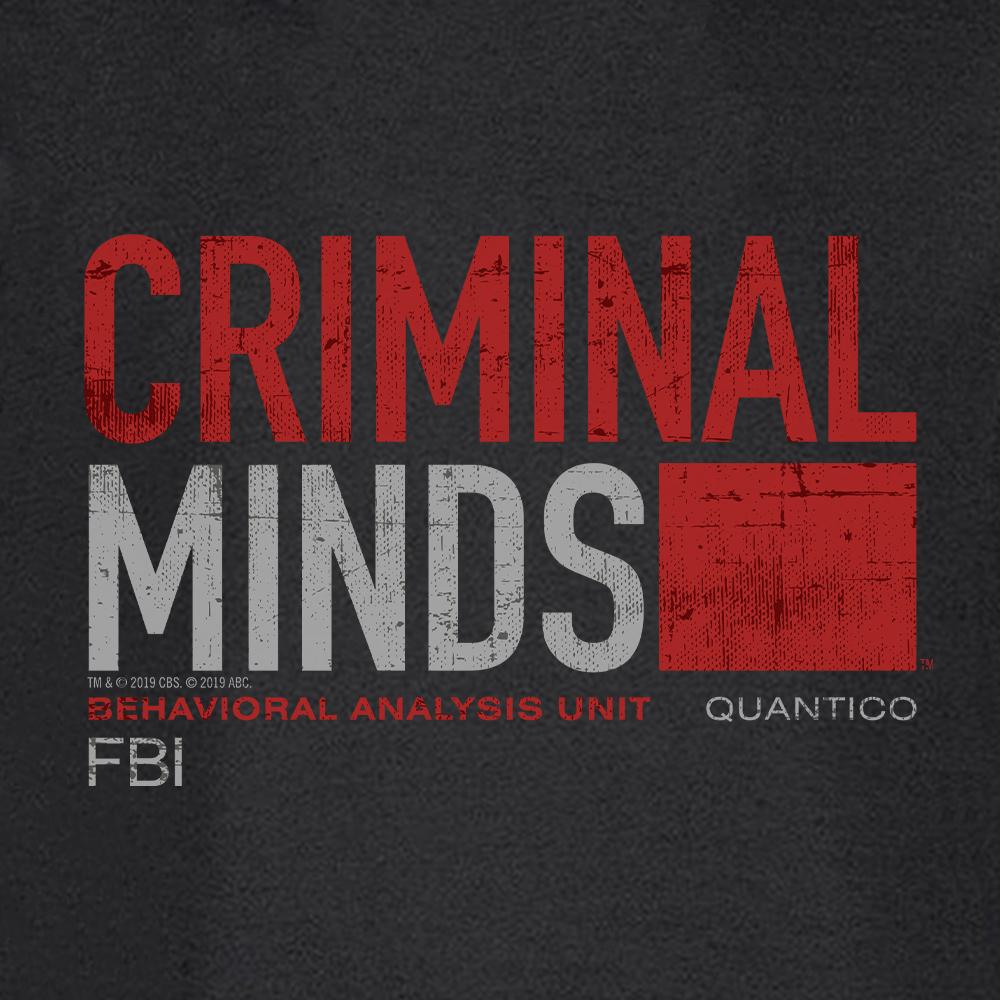 Criminal Minds Distressed BAU Quantico Lightweight Hooded Sweatshirt