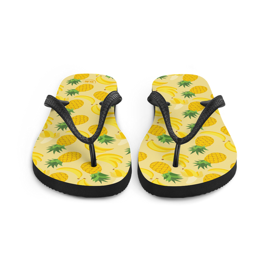 Dole Pineapple Banana Adult Flip Flops