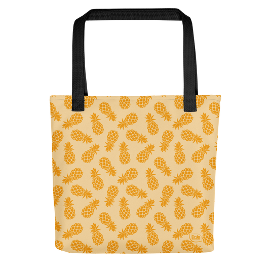 Dole Pineapple Pattern Orange Premium Tote Bag