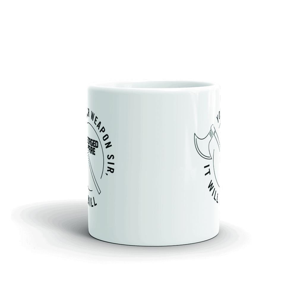 Forged in Fire It Will Kill Axe White Mug