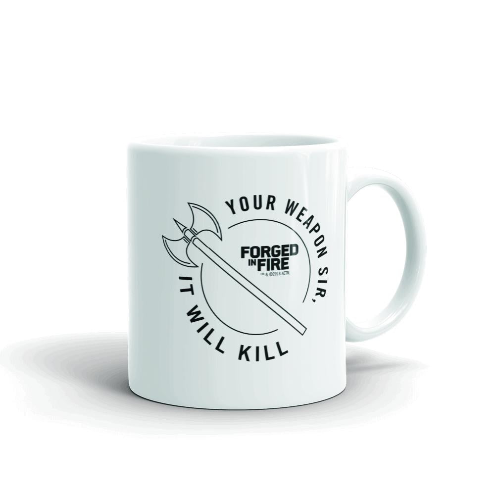 Forged in Fire It Will Kill Double Axe White Mug