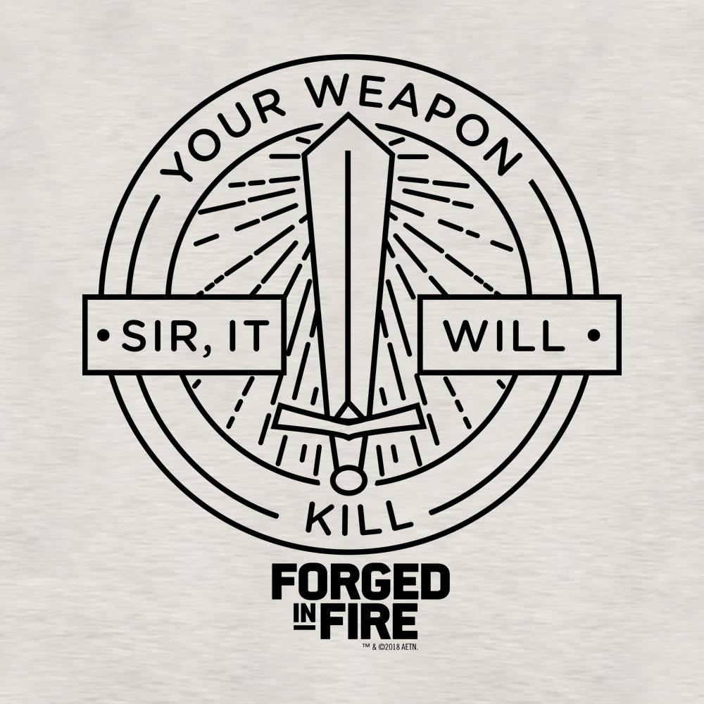 HISTORY Forged in Fire Series It Will Kill Tri-blend Raglan Hoodie