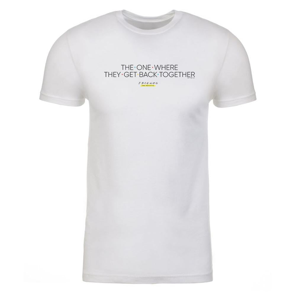Friends Friends Reunion The One Where Adult Short Sleeve T-Shirt