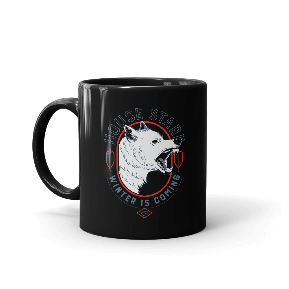 Game of Thrones House Stark Winter Is Coming White Mug