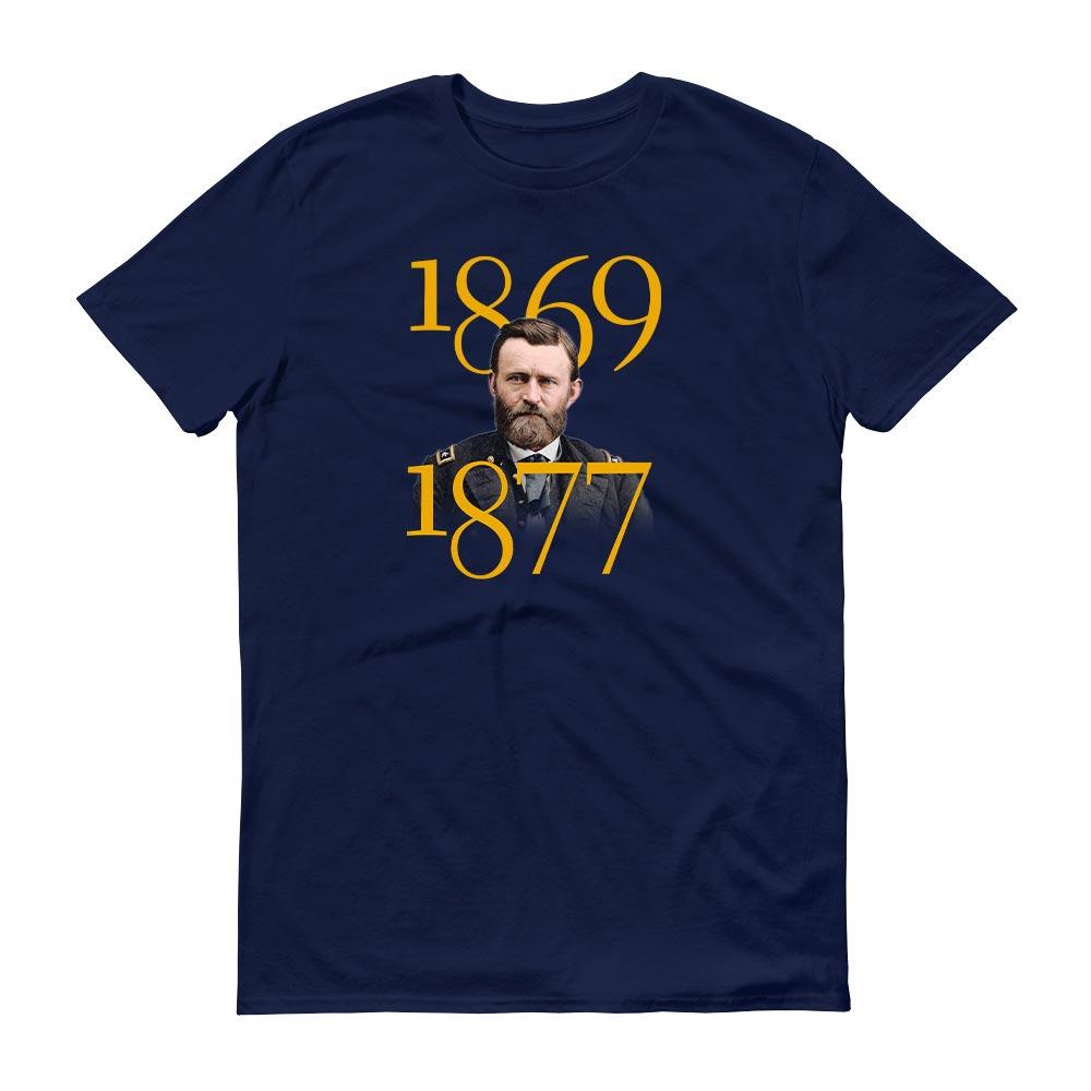 Ulysses S. Grant Lincoln and Liberty Quote and Portrait Adult Short Sleeve T-Shirt