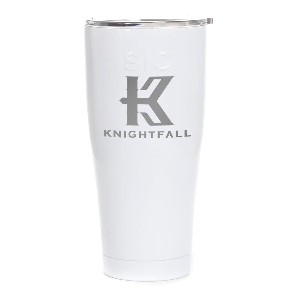 Knightfall Logo Laser Engraved SIC Tumbler
