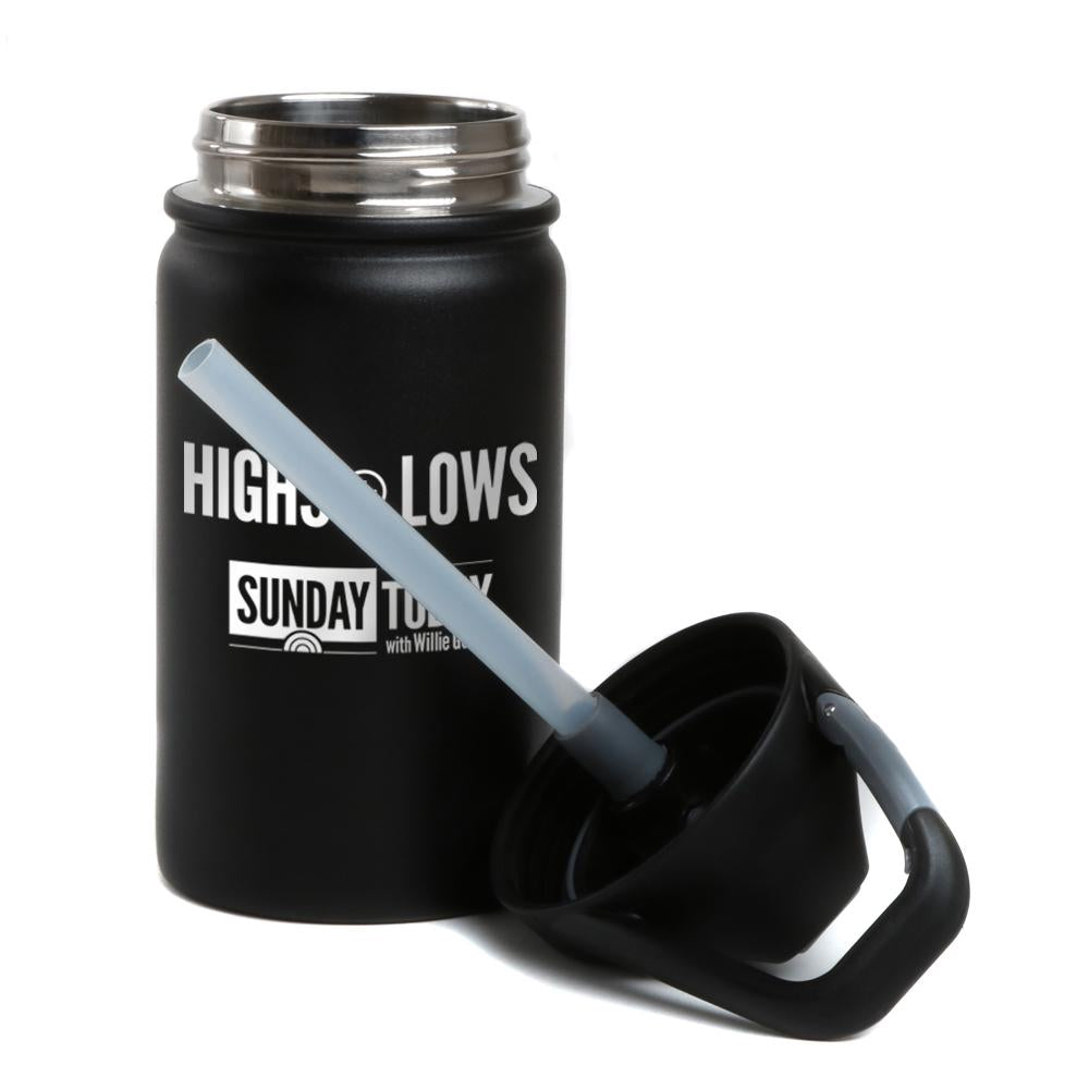 Sunday TODAY Highs + Lows Laser Engraved SIC Water Bottle