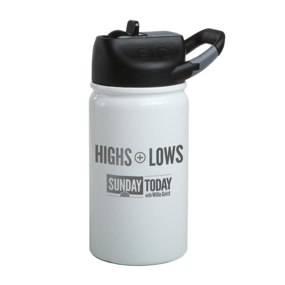 Sunday TODAY Highs + Lows Laser Engraved SIC Water Bottle