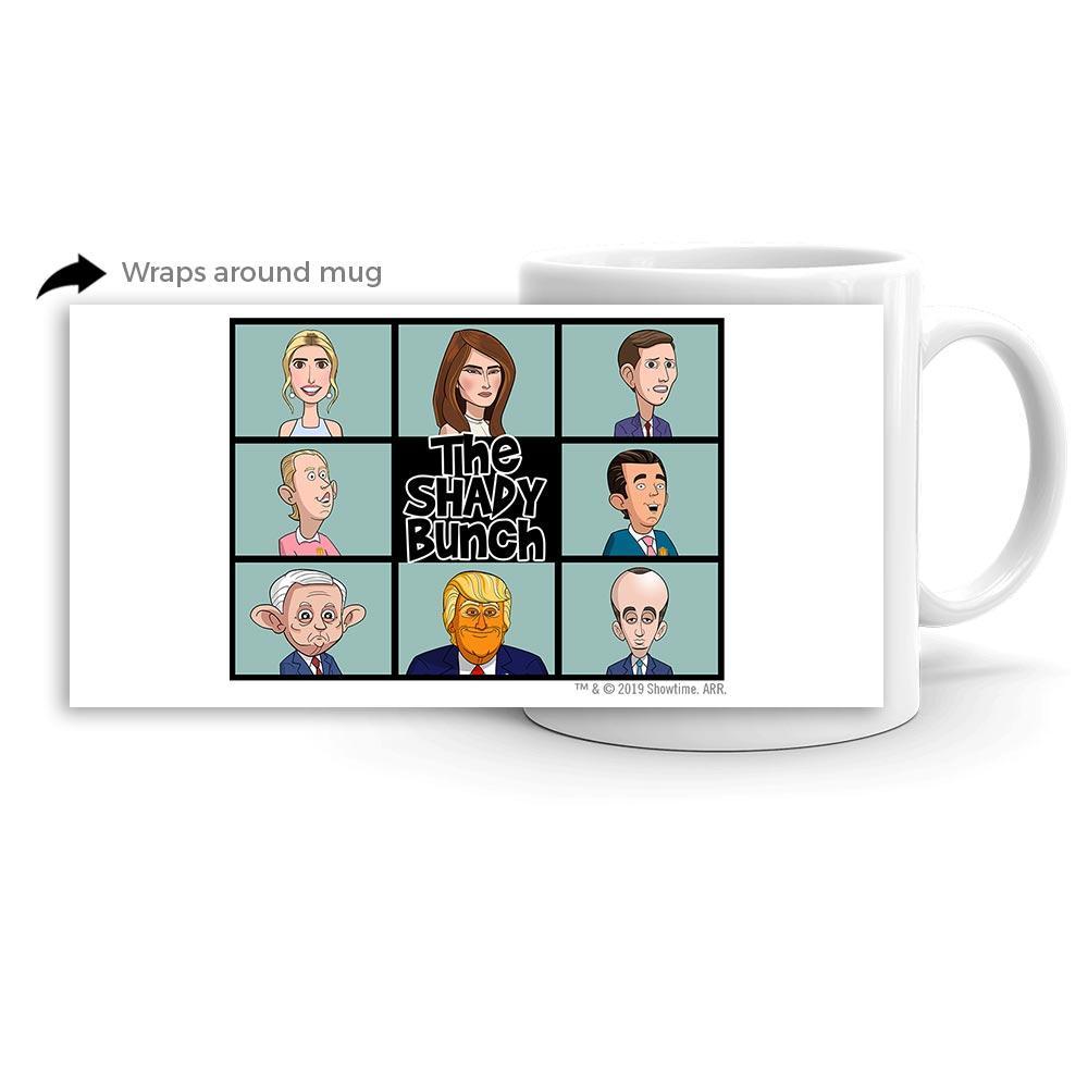 Our Cartoon President Shady Bunch White Mug | Official CBS Entertainment Store