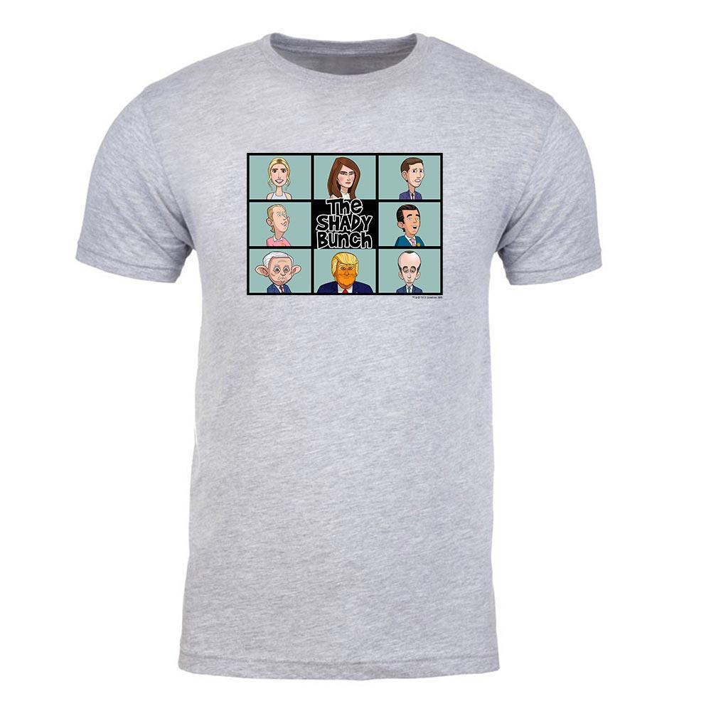 Our Cartoon President Shady Bunch Adult Short Sleeve T-Shirt