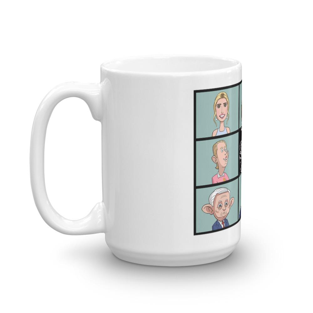 Our Cartoon President Shady Bunch White Mug | Official CBS Entertainment Store