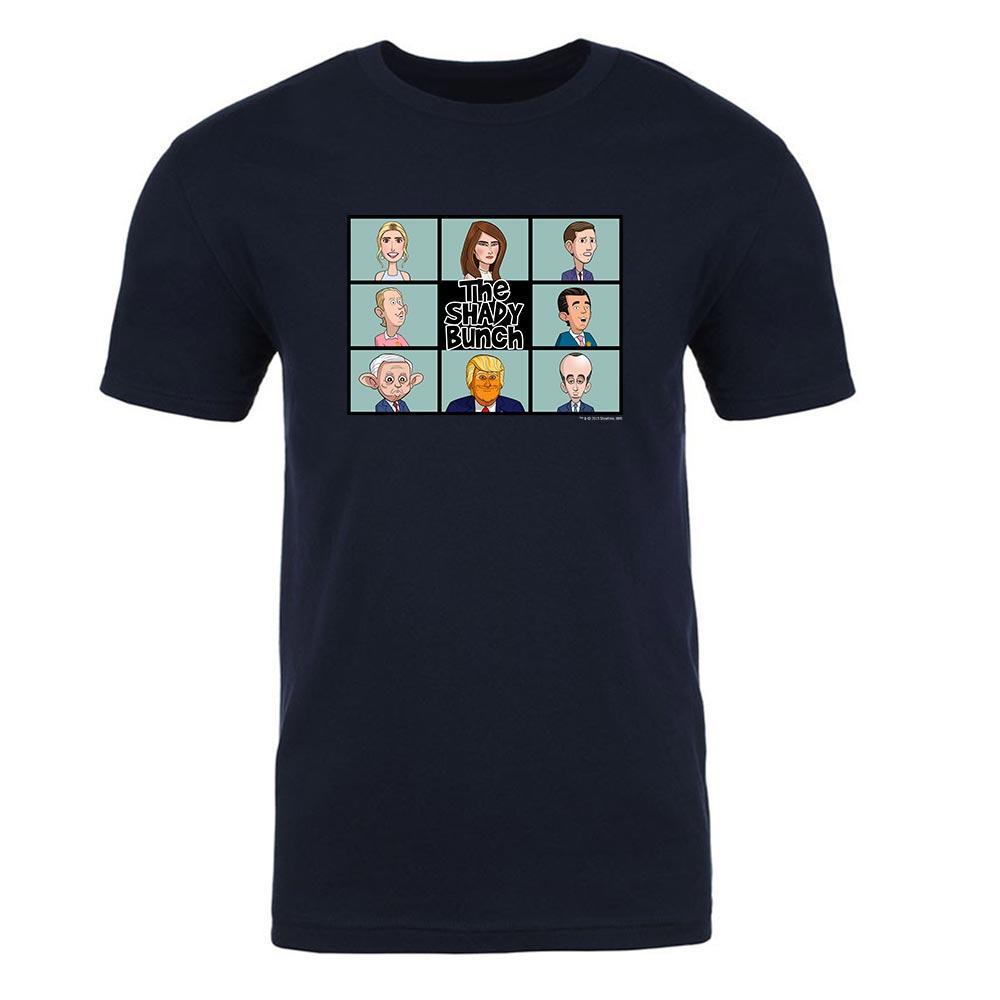 Our Cartoon President Shady Bunch Adult Short Sleeve T-Shirt