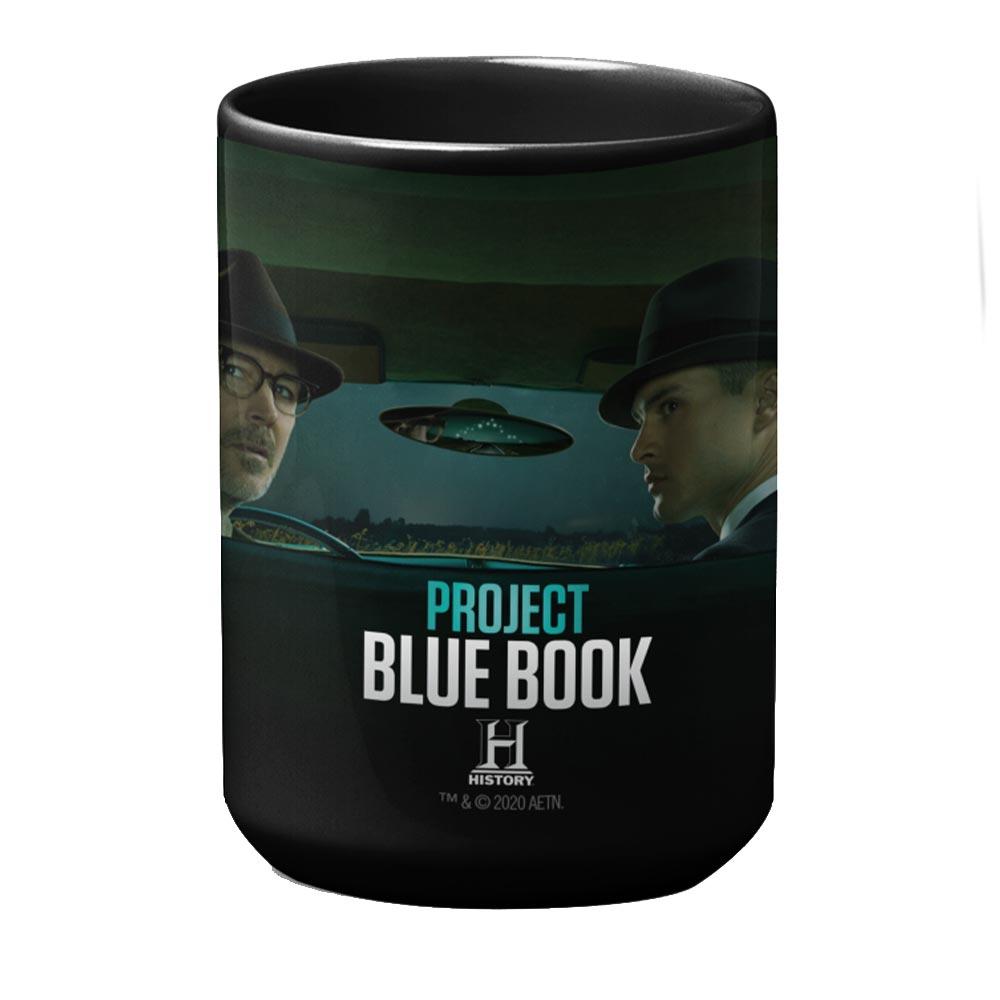 Project Blue Book Black Mug