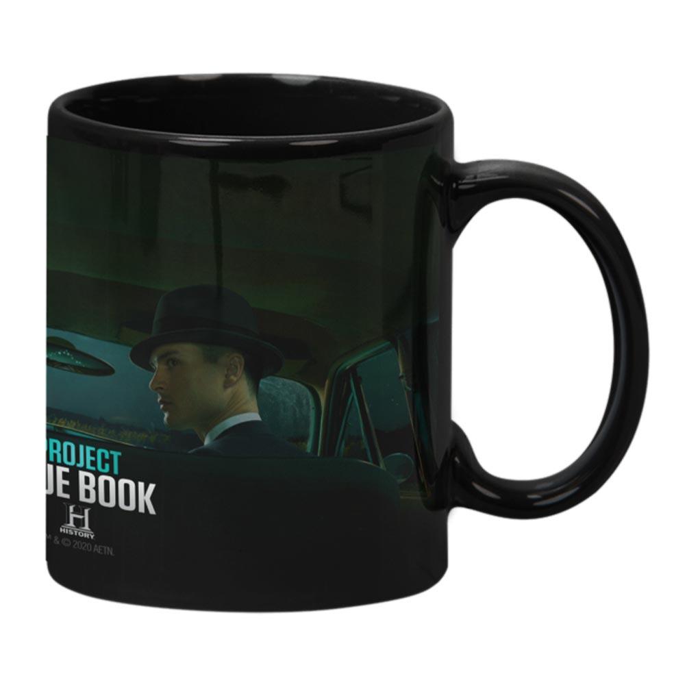 Project Blue Book Black Mug